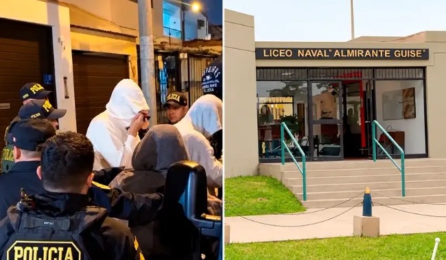 Diez escolares fueron retenidos por presunta agresión sexual contra compañero de 16 años en colegio Liceo Naval en San Borja