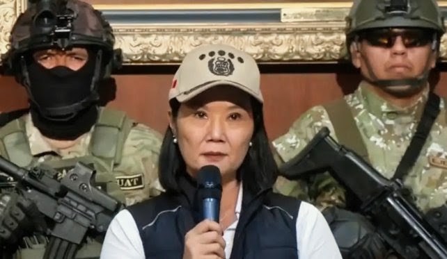 Keiko Fujimori, rodeada de militares, dice que agredieron a su ministro en el Senado: "Le expreso mi total respaldo"